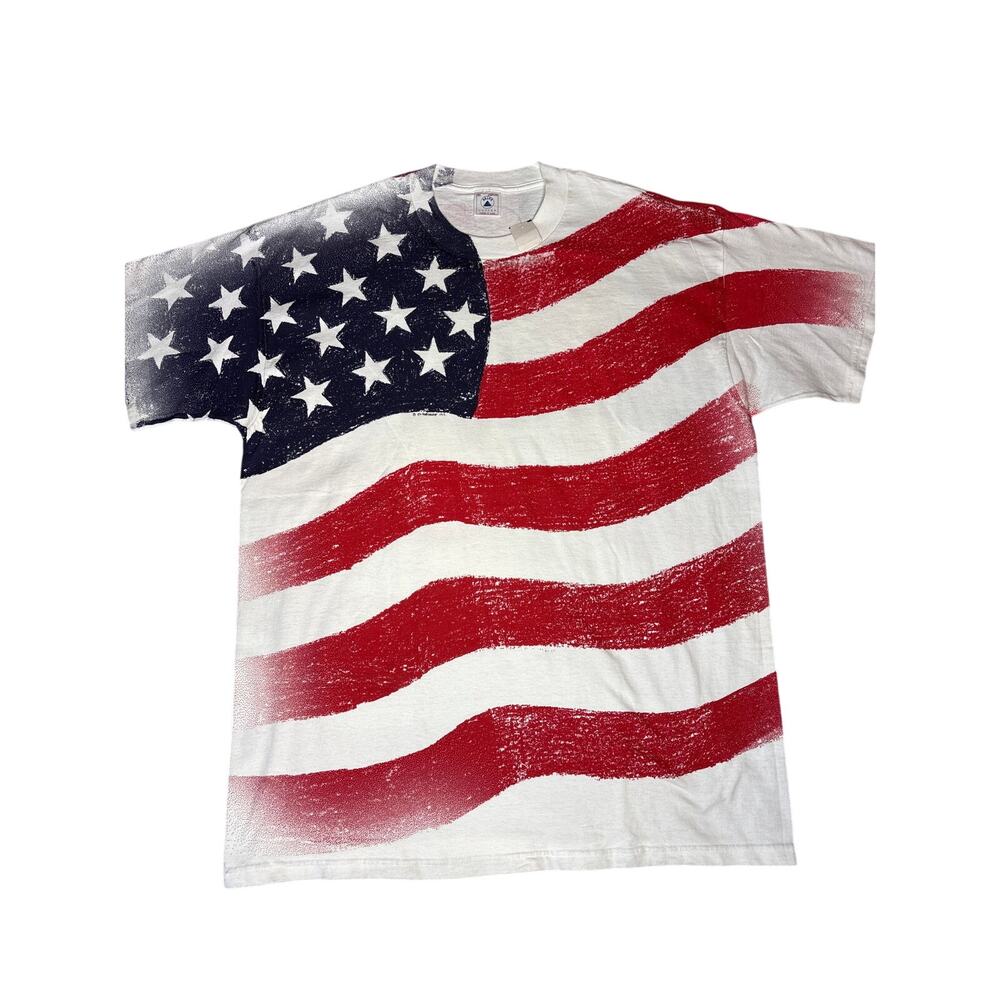 Vintage Delta American FLAG T-SHIRT XL 100% cotton made in USA
NWT nos